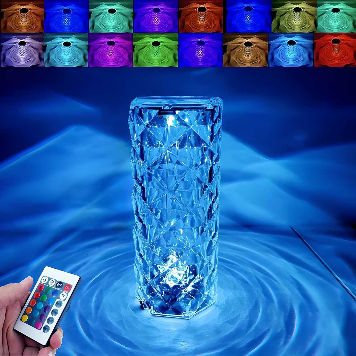 Crystal-Look Acrylic Candle Holder Set