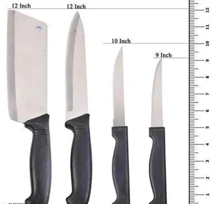 Kitchen Utensils Set Chopping Board With 5-Pcs Knife Set