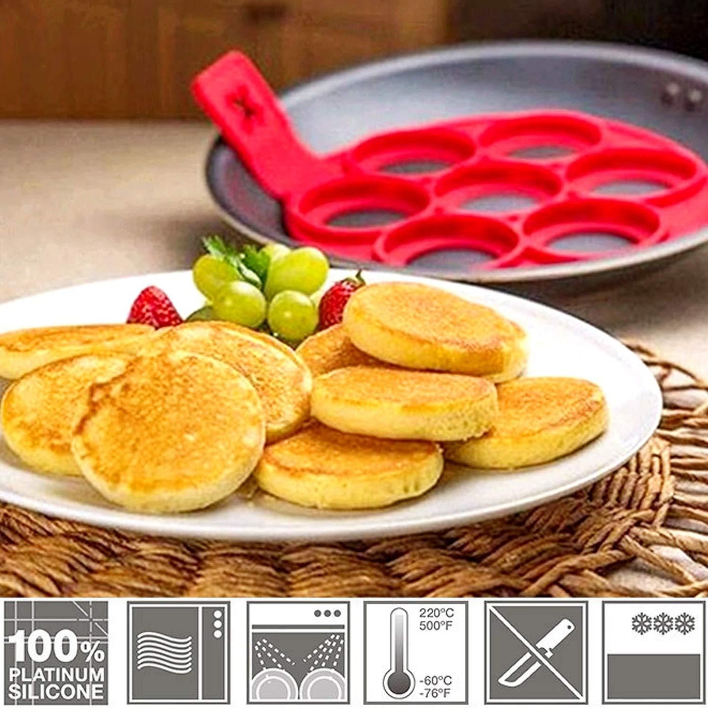 Burn-Free Multicolor Microwave Dish Holder ,