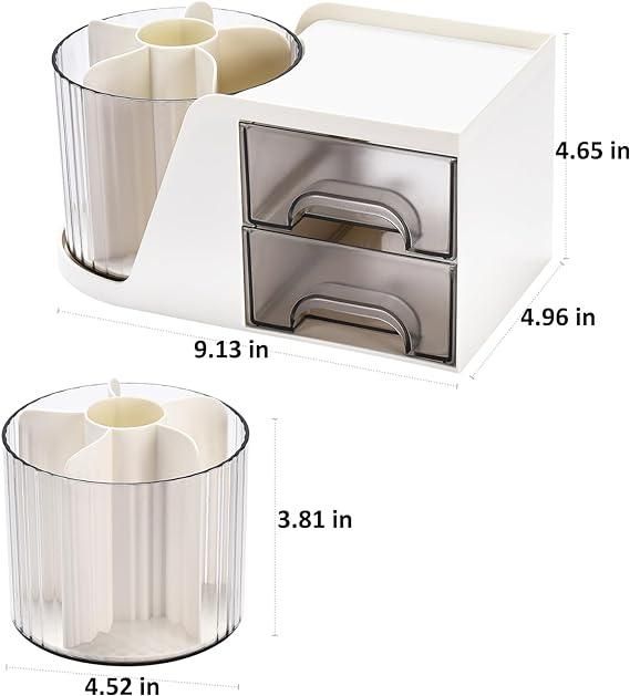 Aesthetic White Desk Organizer