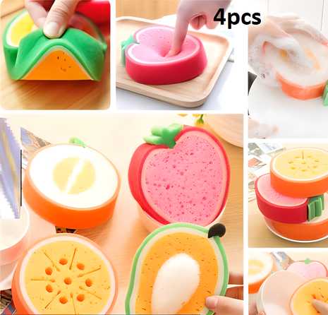 Magic Cleaning Sponge- Kitchen/Bathroom Wash Cleaning Sponge (Pack of 4)